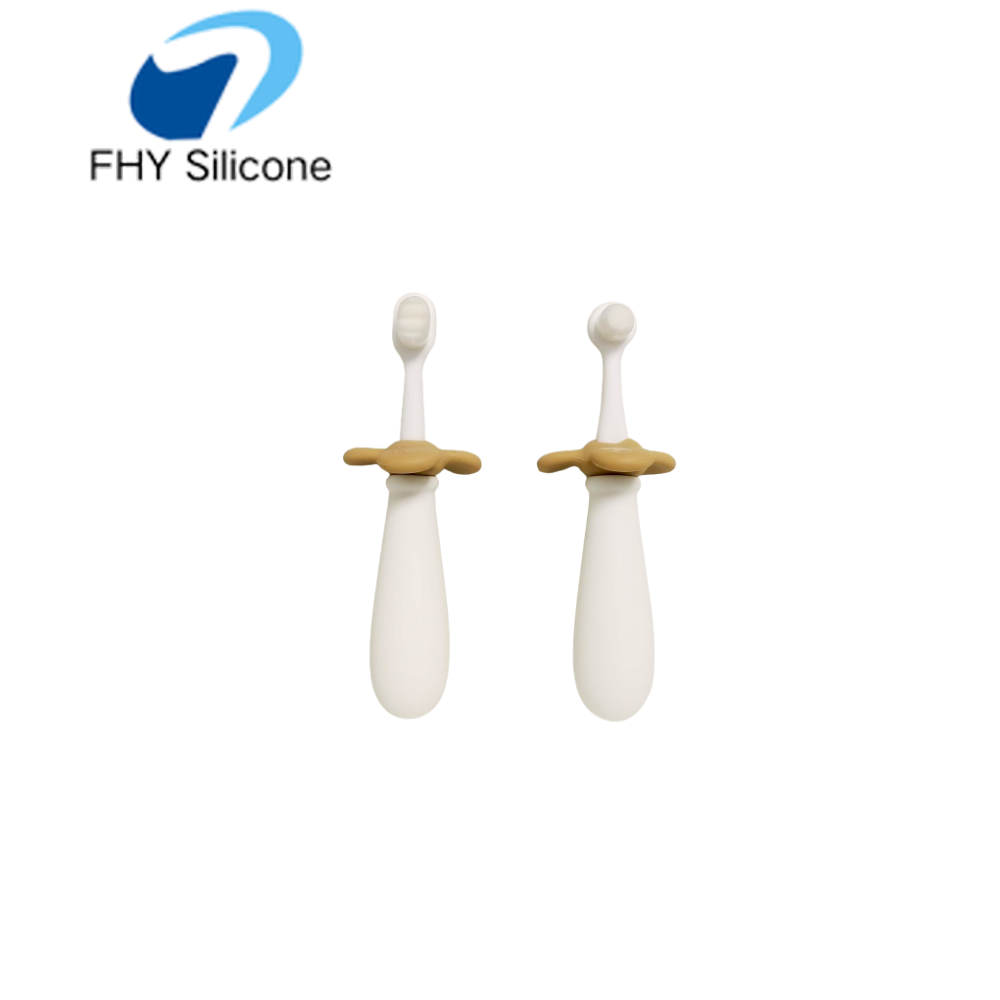 Custom Food Grade Silicone Baby Training Toothbrush for Infants and Toddlers - Image 2