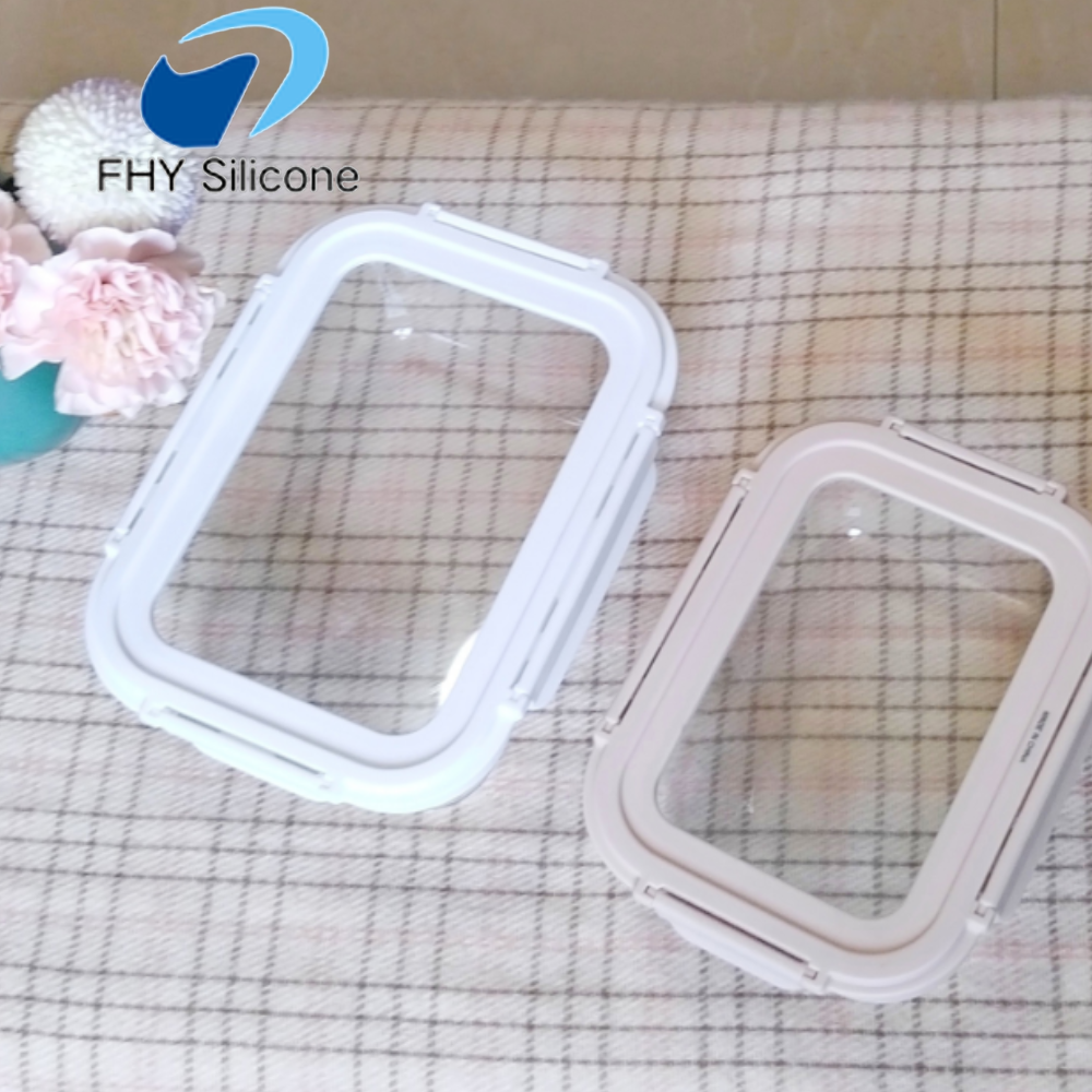 Custom High Borosilicate Glass Food Storage Container with Silicone Sealing Lid - Image 3