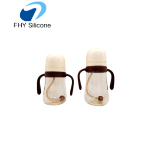 Custom PPSU Baby Straight Straw Cup with Handles for Toddler Drinking