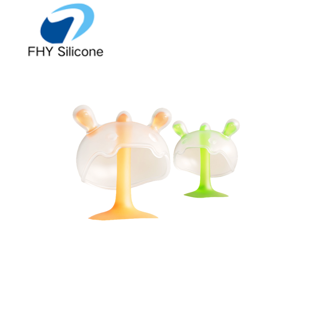 客製化造型矽膠磨牙環——食品級嬰兒磨牙玩具,提供 OEM 與 ODM 設計服務