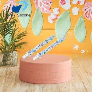 สายรัดซิลิโคนป้องกันการสูญหายสำหรับจุกนม ตุ๊กตาสำหรับฟัน และของเล่นเด็ก