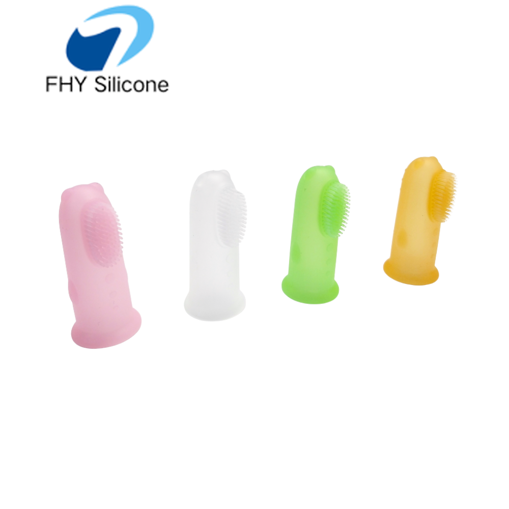 Fingerzahnbürste aus lebensmittelechtem Silikon für Babys und Kleinkinder