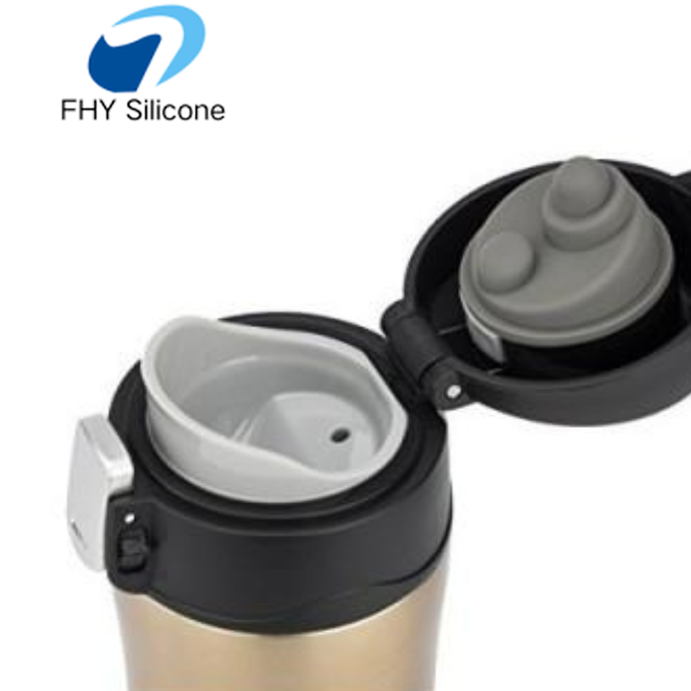 Integrated LSR Overmold Lid One-Piece Silicone Overmolded Water Bottle and Thermos Cup Lid - Image 2