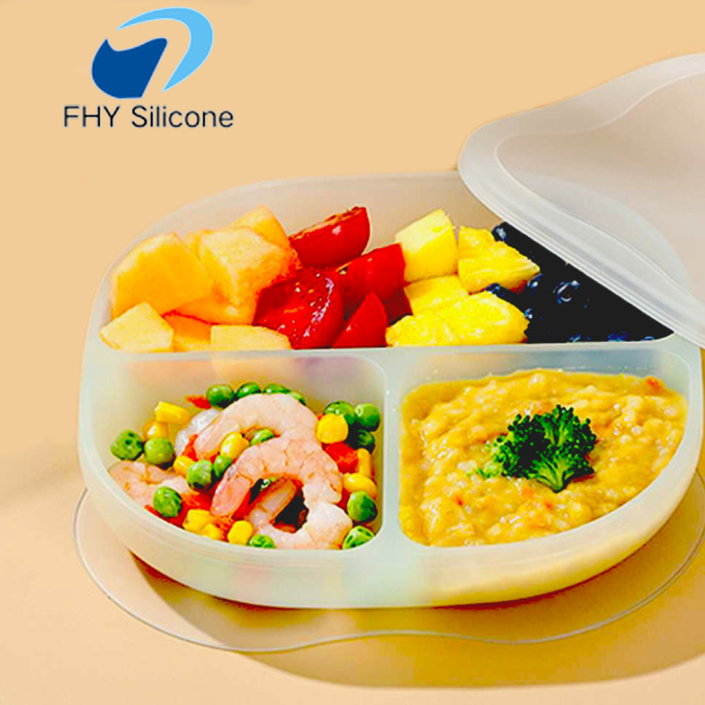 LSR Silicone Food Container with Lid for Baby Meals and Snacks