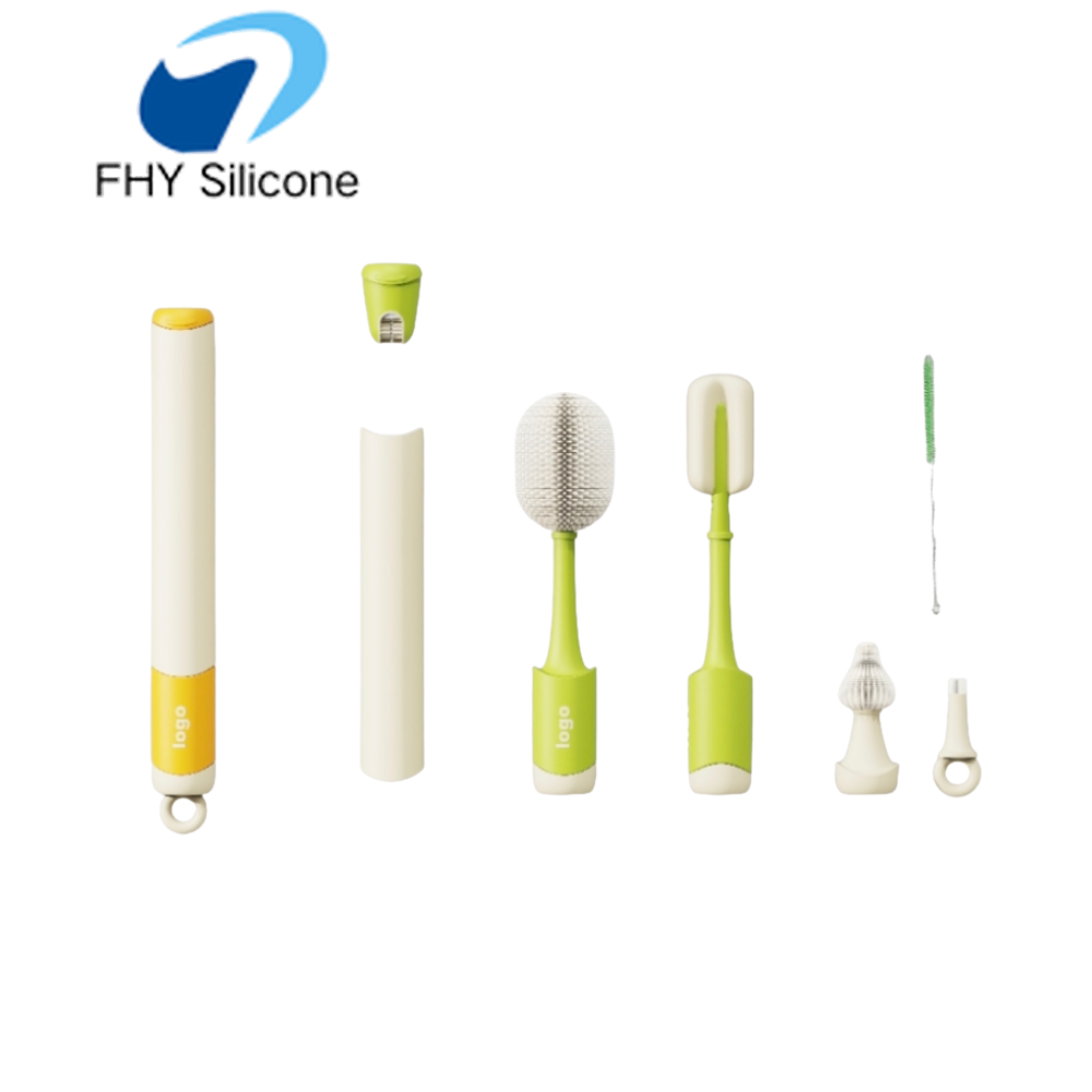 Multifunctional Portable Baby Bottle Cleaning Brush Set - Obrázek 2