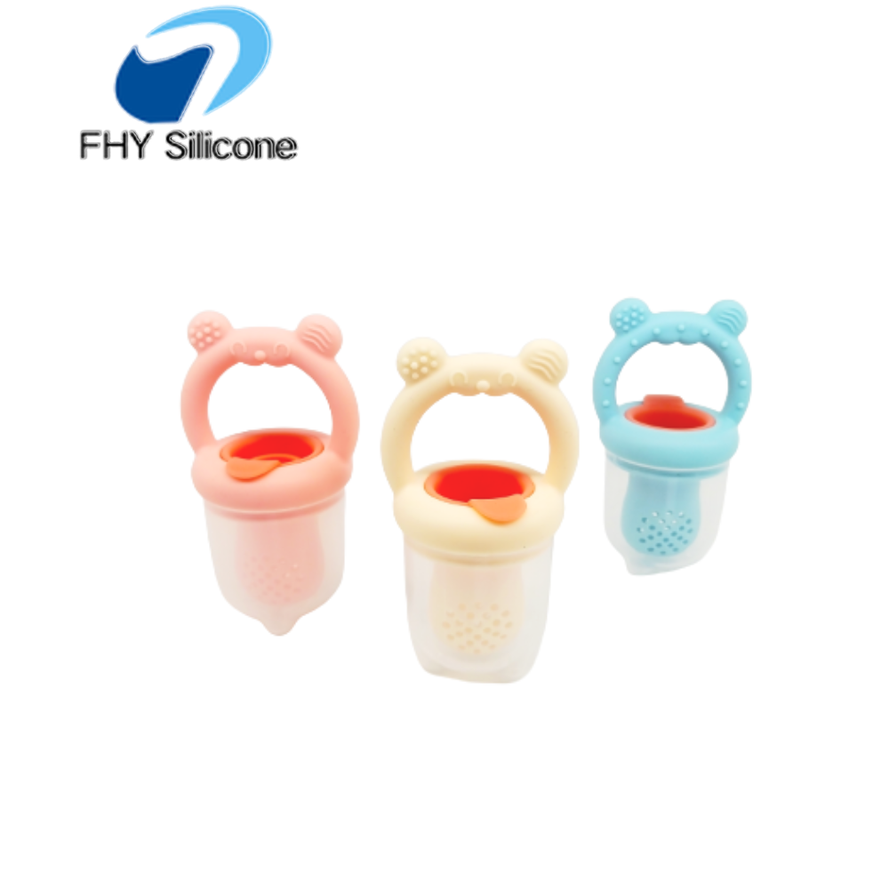 OEM Food Grade Silicone Baby Feeding Teether and Fruit Feeder – Bild 2