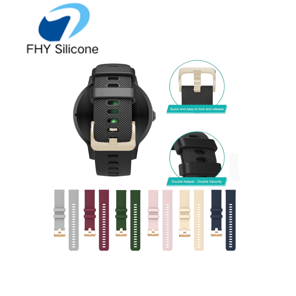 Quick Release Silicone Watch Strap Replacement Band OEM Manufacturer for Smart Watches - Image 2
