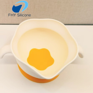Silicone Egg Flower Bowl Food Grade Baby Weaning Bowl for Toddlers