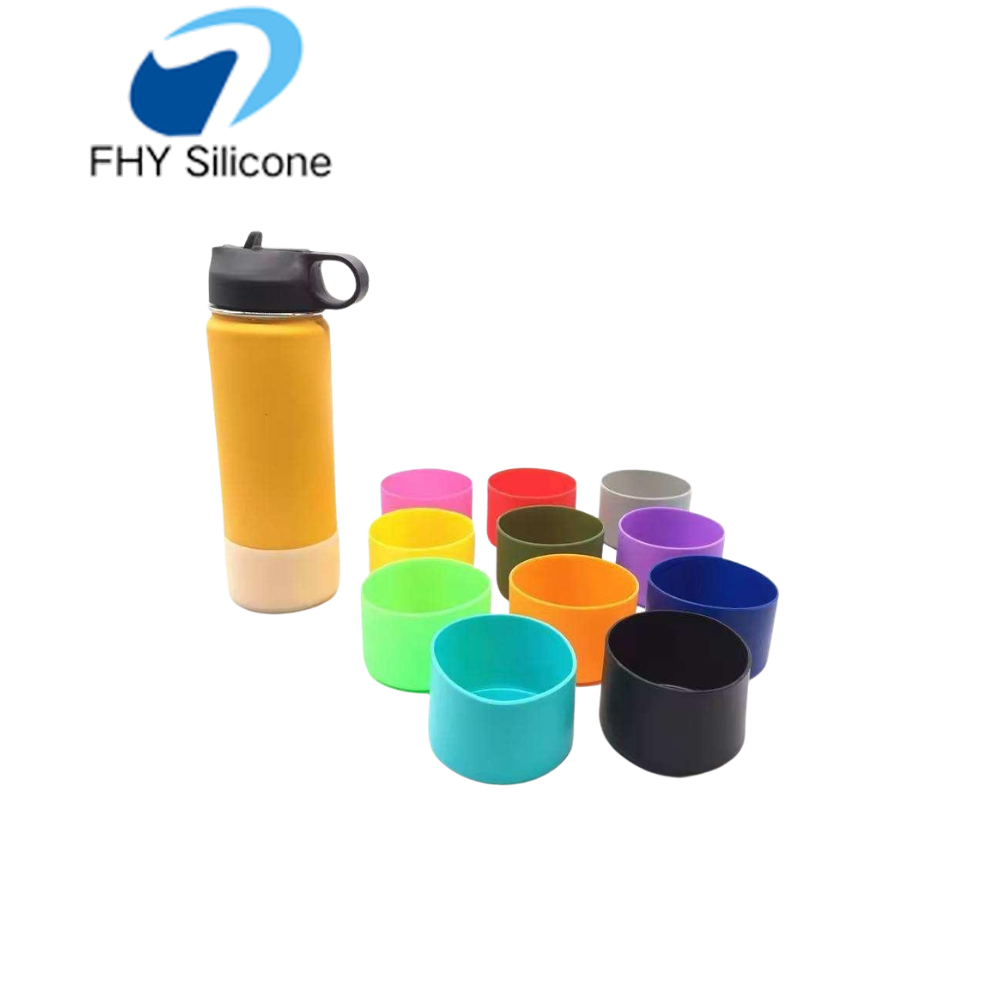 Silicone Grip Sleeve Anti-Slip Silicone Bottom Ring Protective Sleeve for Bottles and Containers - Image 4
