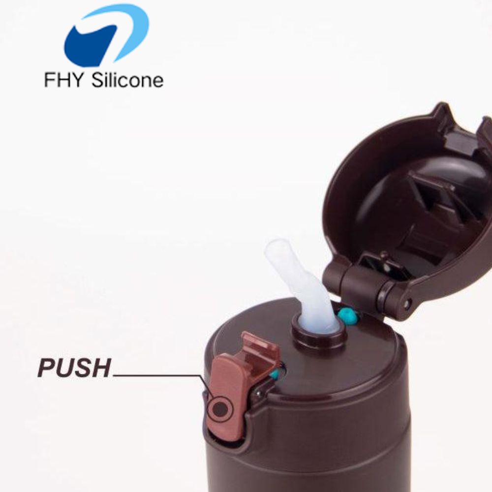 Silicone Push Button Mechanism Silicone Lid Release Button for Flip Top Bottles and Drinkware - Image 2