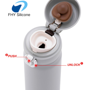 Silicone Push Button Mechanism Silicone Lid Release Button for Flip Top Bottles and Drinkware