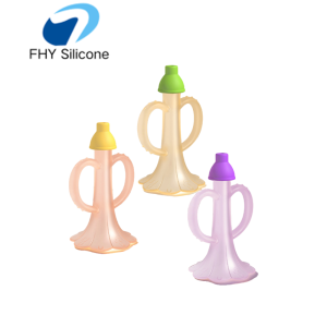 Silicone Trumpet Teether Food Grade Baby Teething Relief Toy