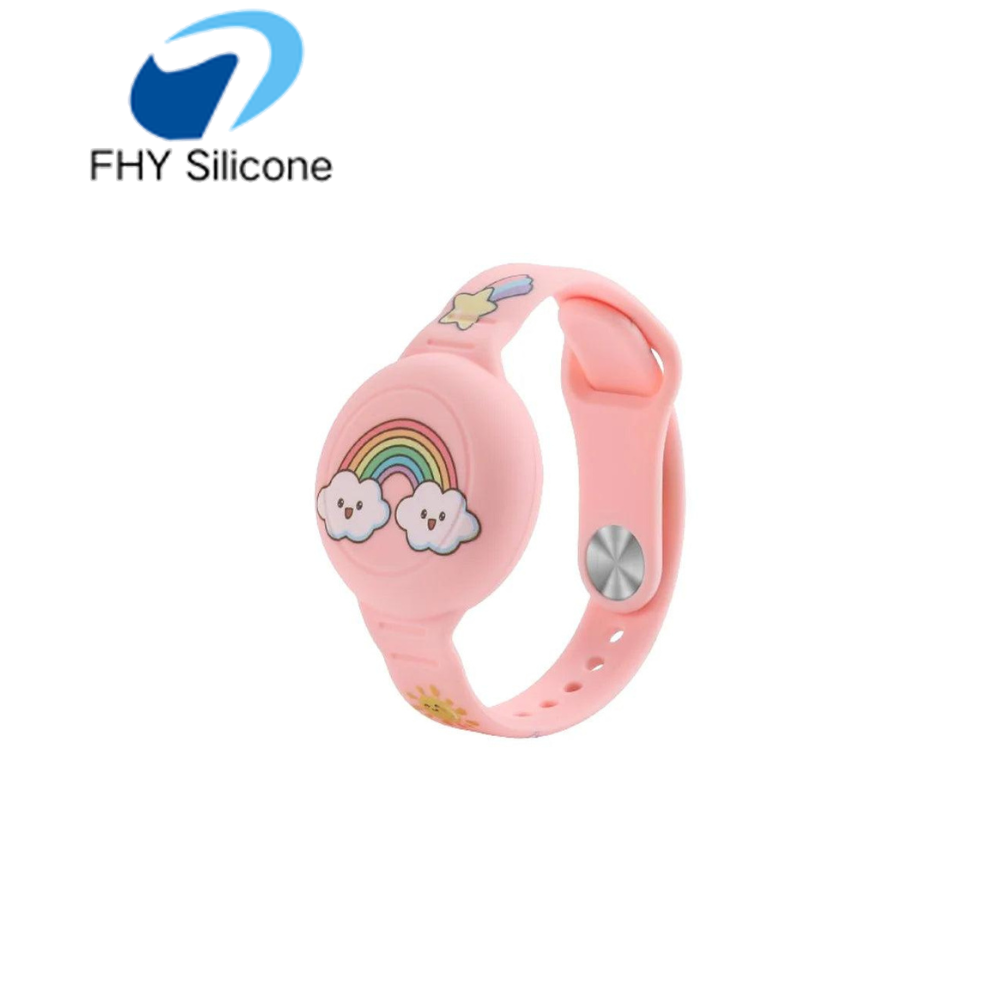 Soft Silicone Kids Watch Band Safety Anti-Lost Wrist Strap OEM Manufacturer for Smart Watches - Image 4