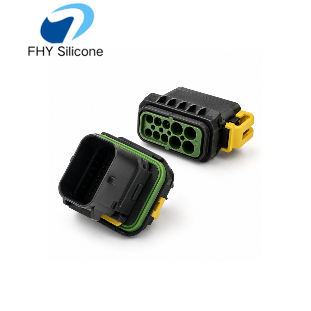 Automotive LSR Overmolded Waterproof Connector Housing - immagine 2