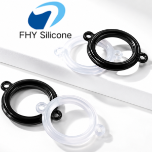 Custom Double-Tab Silicone Sealing Ring with Mounting Holes – Waterproof Gasket OEM/ODM Manufacturer