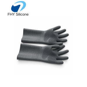 Long Cuff Reusable Silicone Cleaning Gloves for Household and Kitchen Use