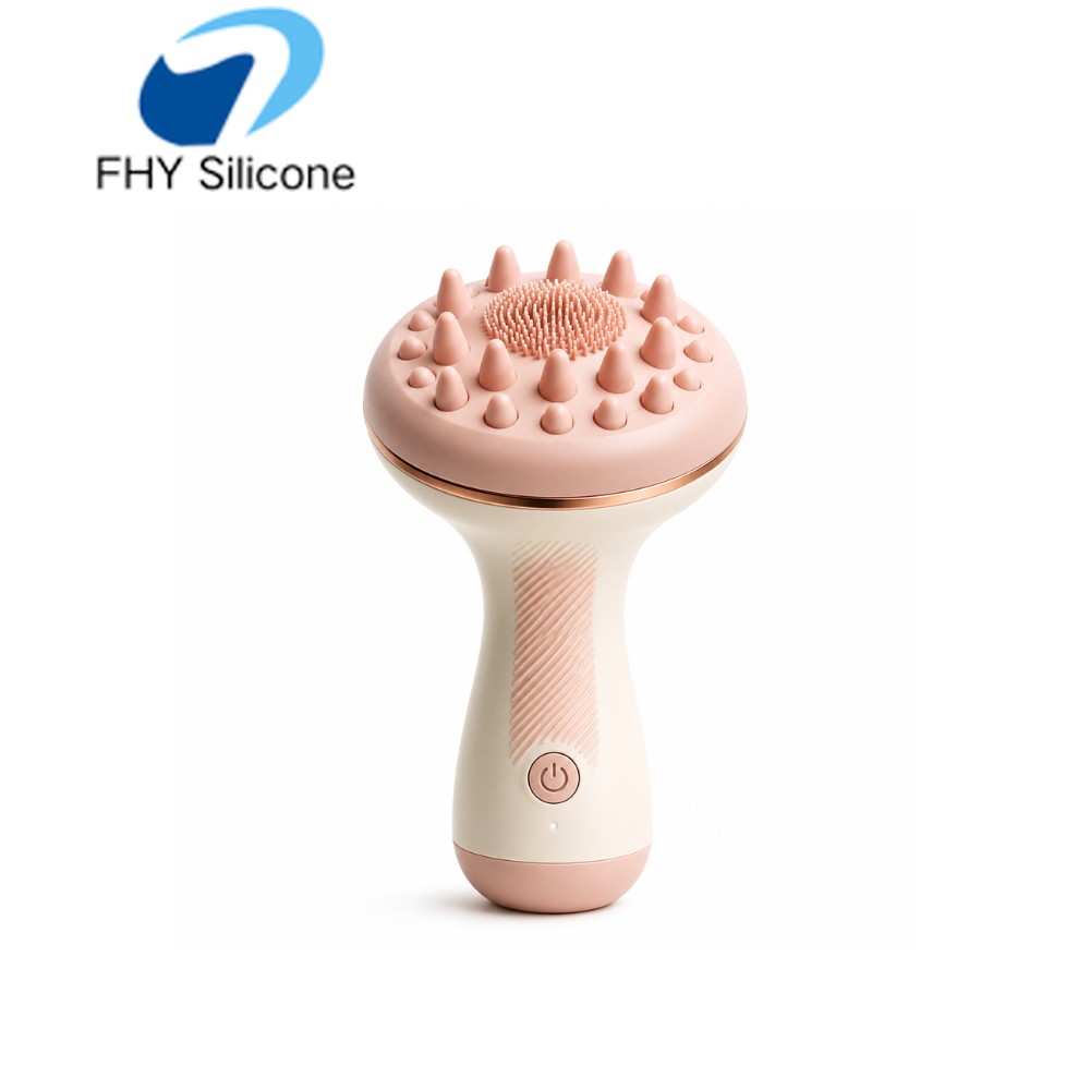 Massaggiatore elettrico portatile in silicone per il sollievo dei tessuti profondi, del cuoio capelluto, del collo, della schiena e per il recupero di tutto il corpo. Disponibile con design OEM personalizzato.
