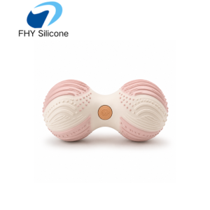Palla da massaggio in silicone a forma di nocciolina per il rilascio muscolare profondo e la terapia dei punti trigger – Produttore OEM/ODM – Disponibile con design personalizzato