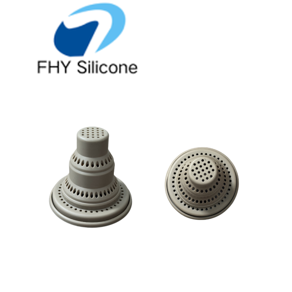 Imbuto filtrante in silicone perforato su misura