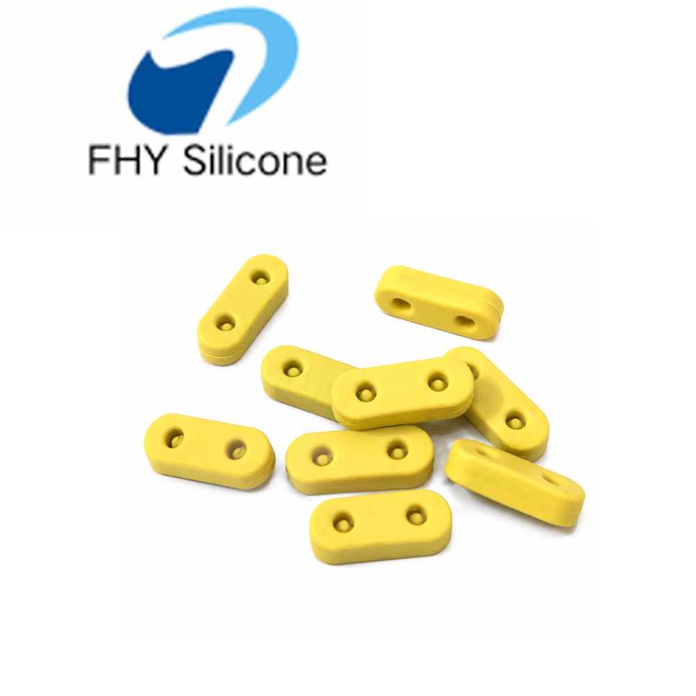 Custom Double-Hole Silicone Positioning Pad – Shock-Absorbing Mounting Spacer and Protective Cushion – Bild 2