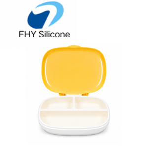 Silicone Baby Suction Plate with Lid – Divided Toddler Feeding Tray for Baby-Led Weaning | BPA-Free OEM & ODM